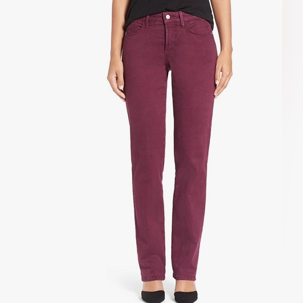 NEW NWT NYDJ Marilyn Straight Leg Sueded